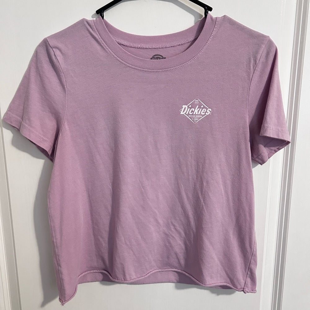 Dickies Women's Light Purple Short Sleeve Crop Top